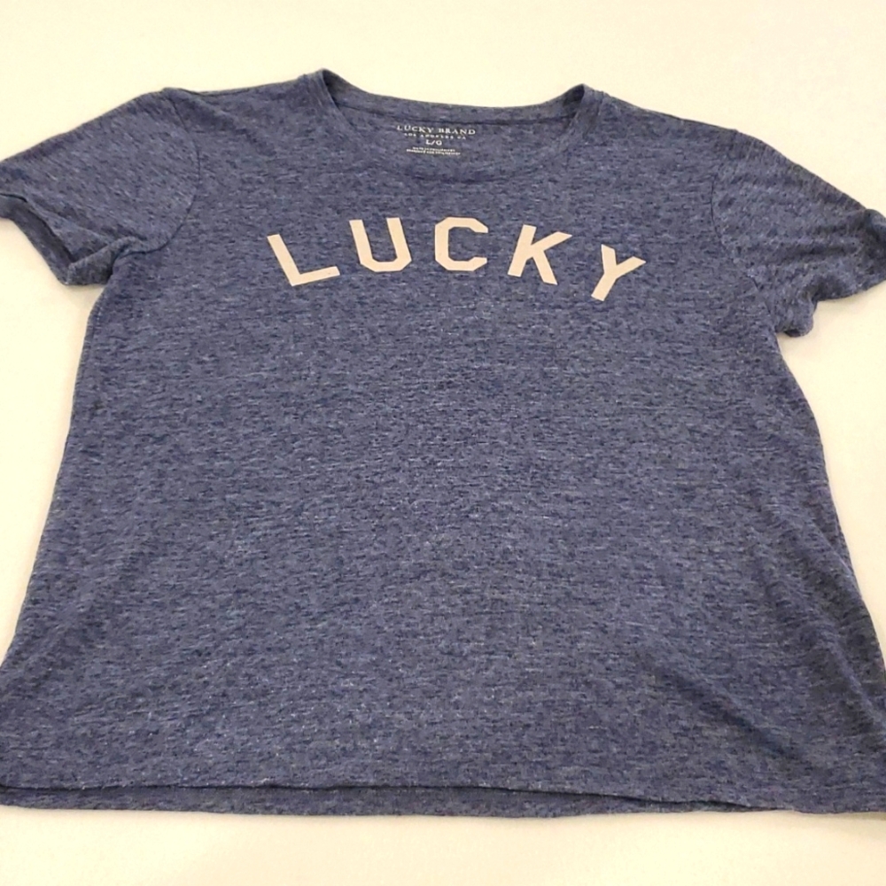 Blue Lucky Tshirt - Picture 1 of 5